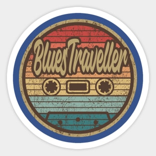 Blues Traveller Retro Cassette Sticker